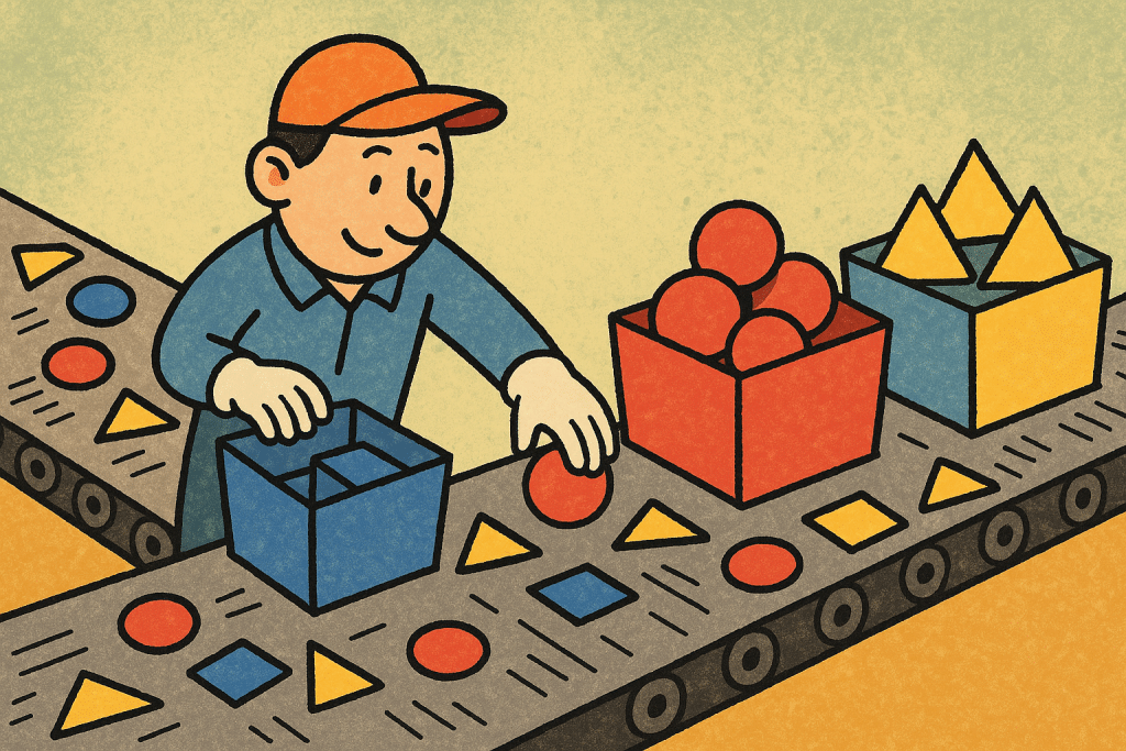 manual sorting sparks new groupings