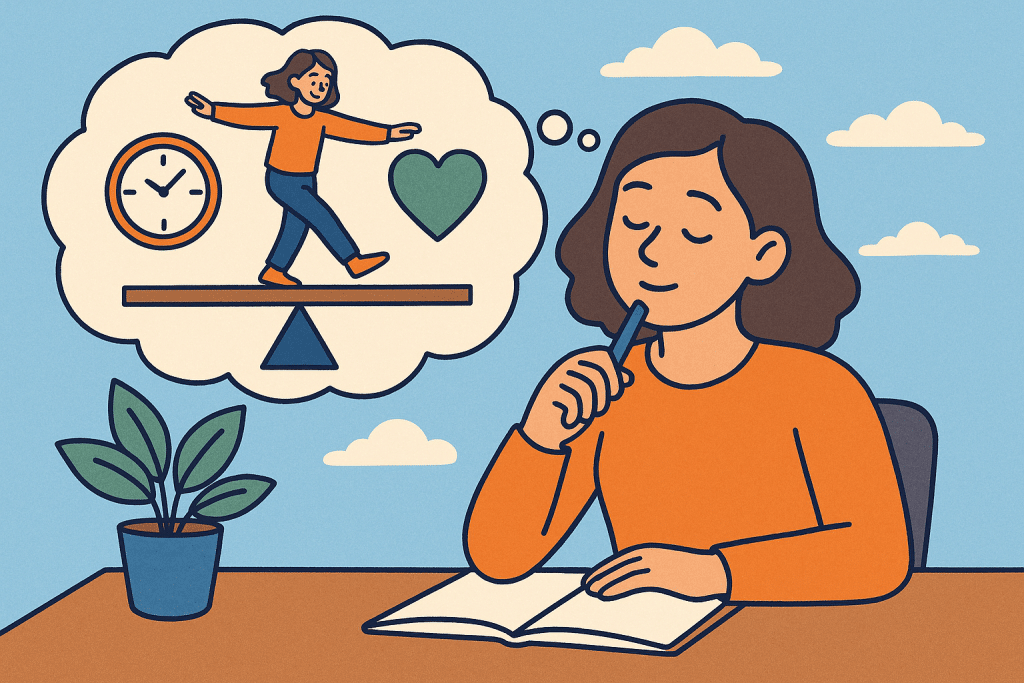 Creating a balanced life requires consistent reflection