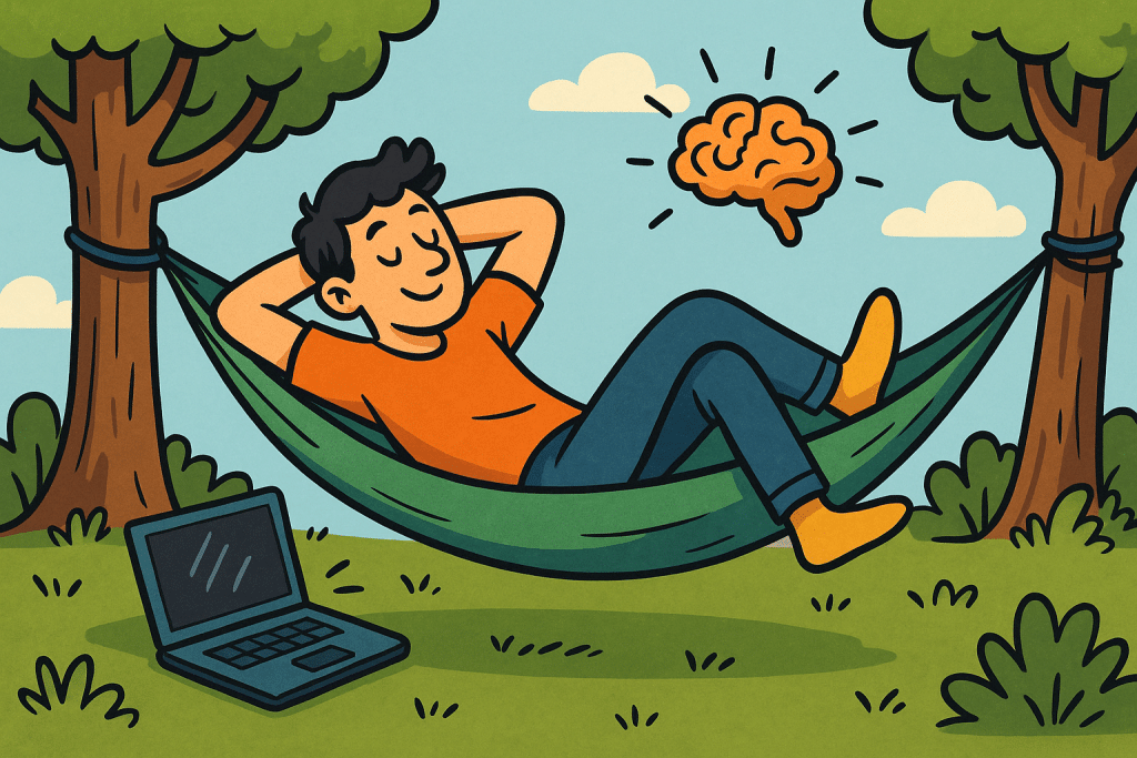 The importance of disconnecting from work for mental recharge