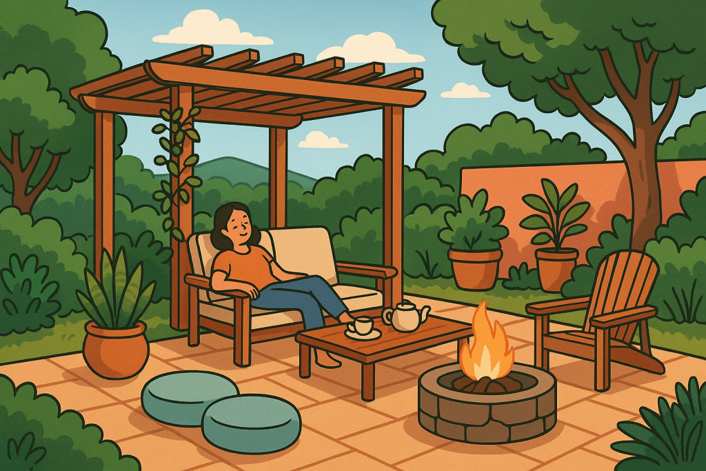 designing outdoor spaces that feel like retreats