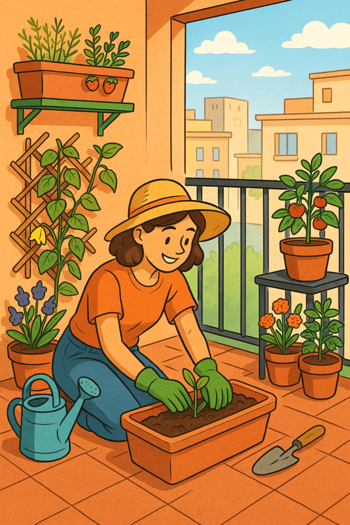 gardening techniques for small balconies