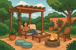 designing outdoor spaces that feel like retreats